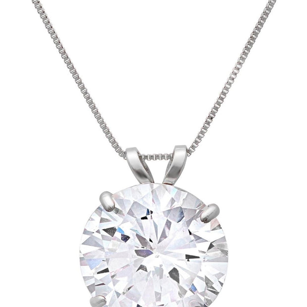 Luxury 6mm Cushion Cut Necklace – High-Quality 925 Sterling Silver
