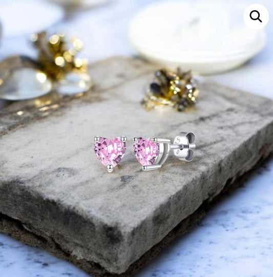 Heart Stud Earrings