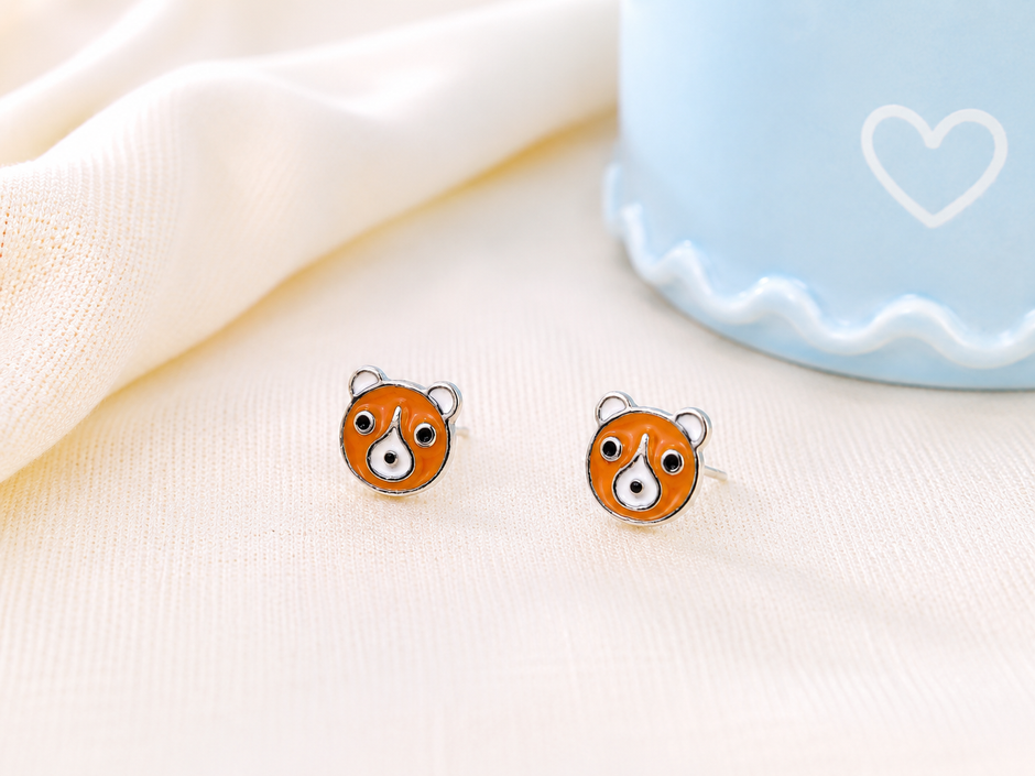 Playful & Hypoallergenic Kids Enamel Stud Earrings Collection