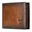 Men's Slim Bifold Genuine Leather Wallet – RFID Blocking