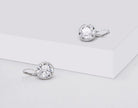 Sparkling Bella Clear Crystal Drop Earrings – 18K Gold Plated