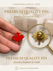 Canadian Maple Leaf Metal Lapel Pin.