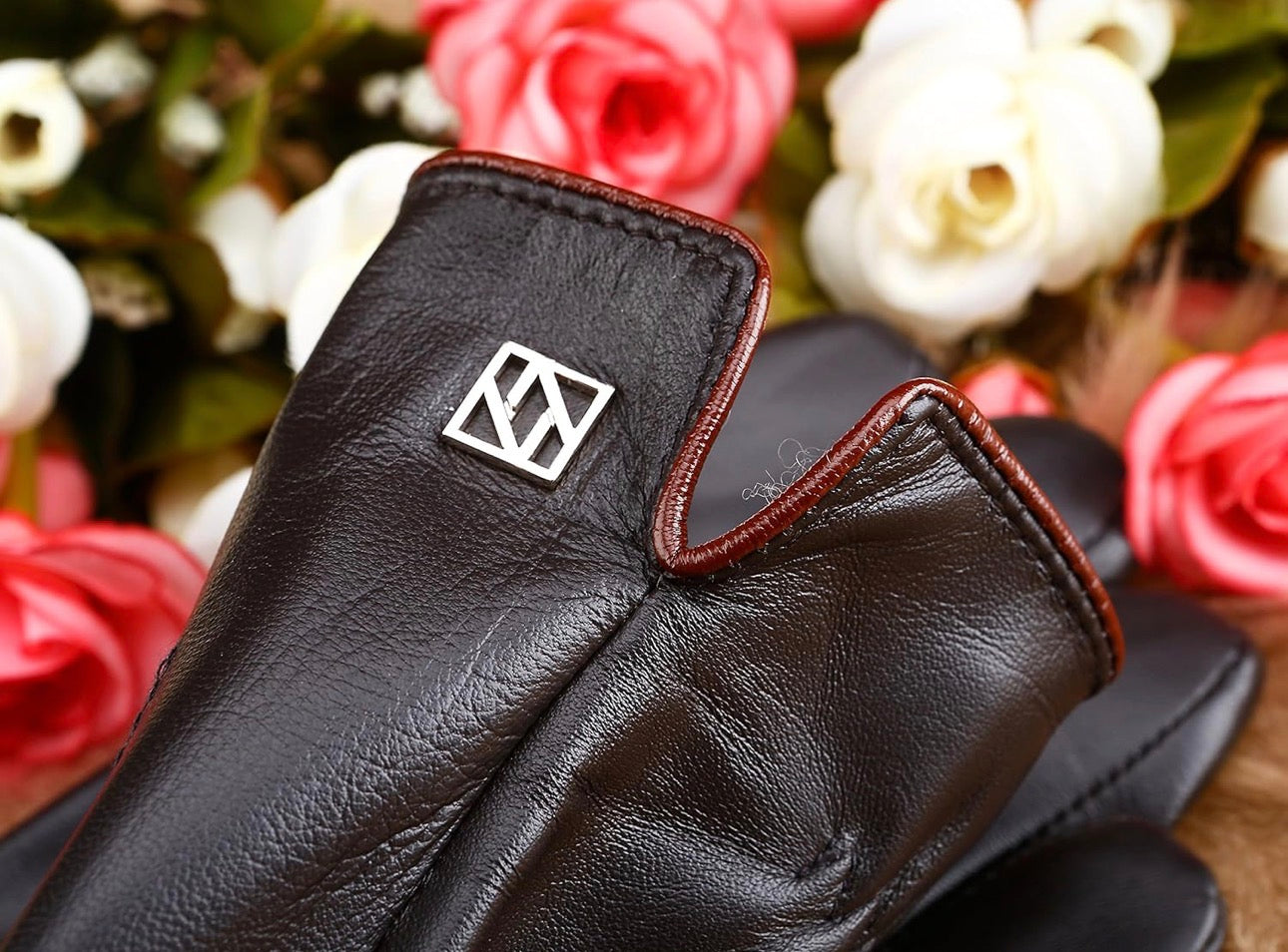 Men’s Lambskin Leather Warm Lining Classic Winter Gloves