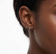 Modern Silver Claw Earrings with CZ – Minimalist 925 Sterling Silver