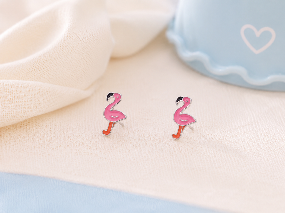 Playful & Hypoallergenic Kids Enamel Stud Earrings Collection