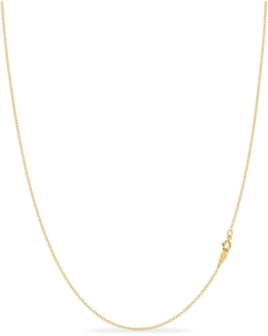 Cable 925 Sterling Silver Chain 0.7 mm
