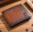 Men's Slim Bifold Genuine Leather Wallet – RFID Blocking