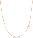 Classic 18K Rose Gold Plated Silver Chain – 30 inch Elegant Long Necklace