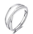 Adjustable Twist Love Knot Ring – Genuine 925 Sterling Silver