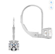 Luxury 2.0 Carat Cubic Zirconia Earrings – Solid 14K White Gold