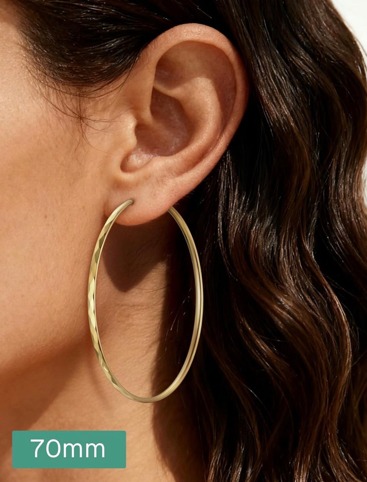 Diamond Cut Square Tube Earrings
