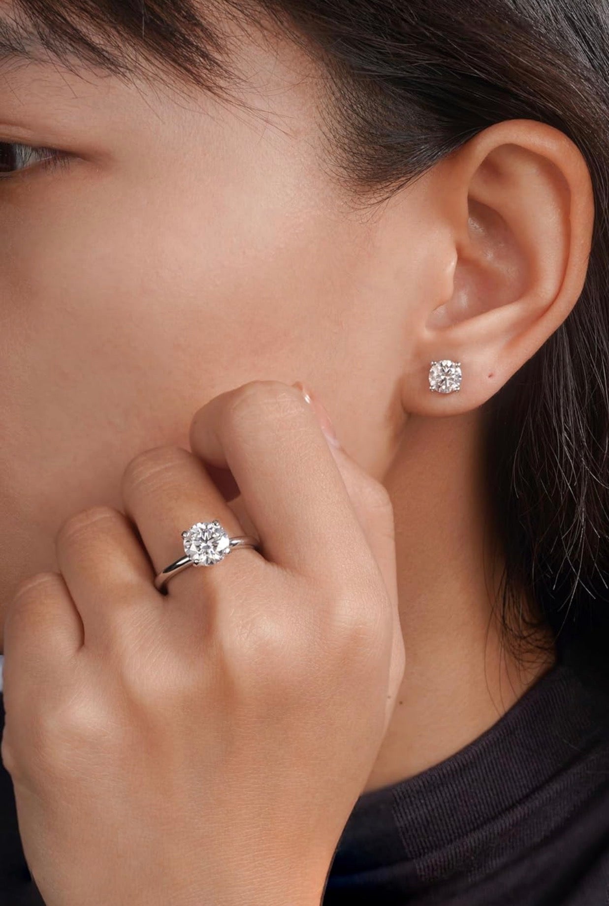 Moissanite Stud Earrings