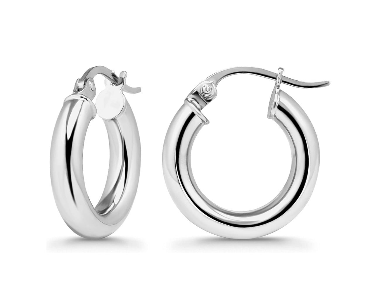 Small Silver Hoop Earrings