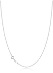 Classic Italian Cable Chain Necklace – Long 26inch Elegant Silver Link