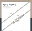 Classic 925 Silver Italian Box Link Chain – Unisex Necklace