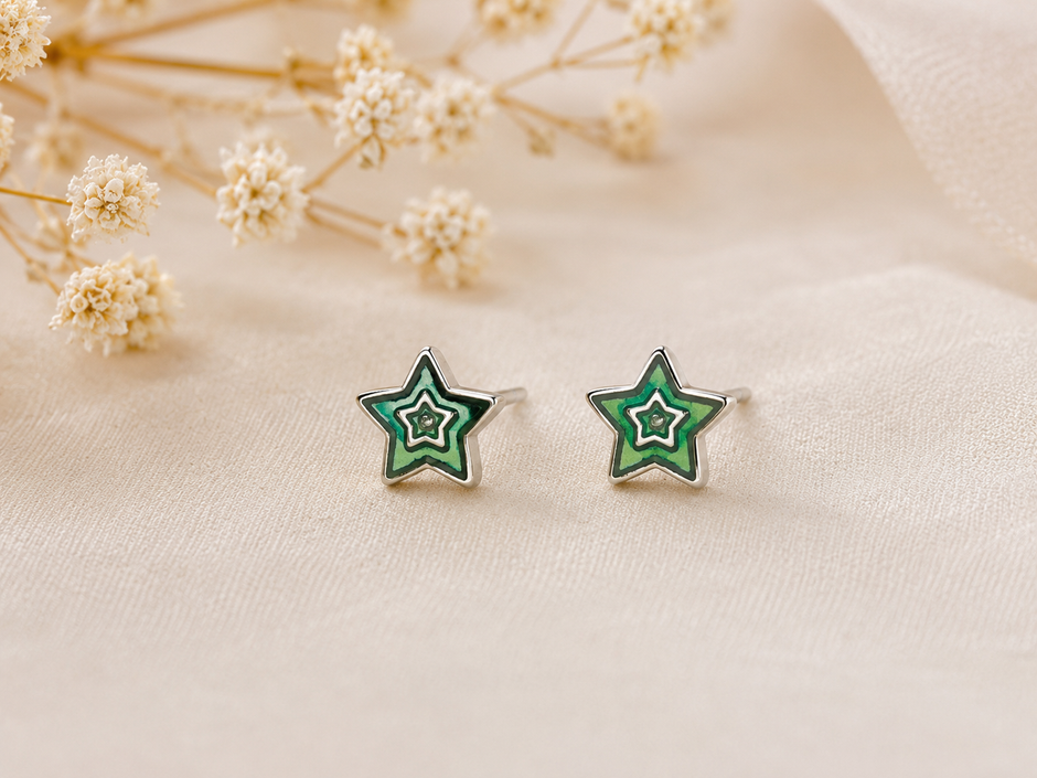Playful & Hypoallergenic Kids Enamel Stud Earrings Collection