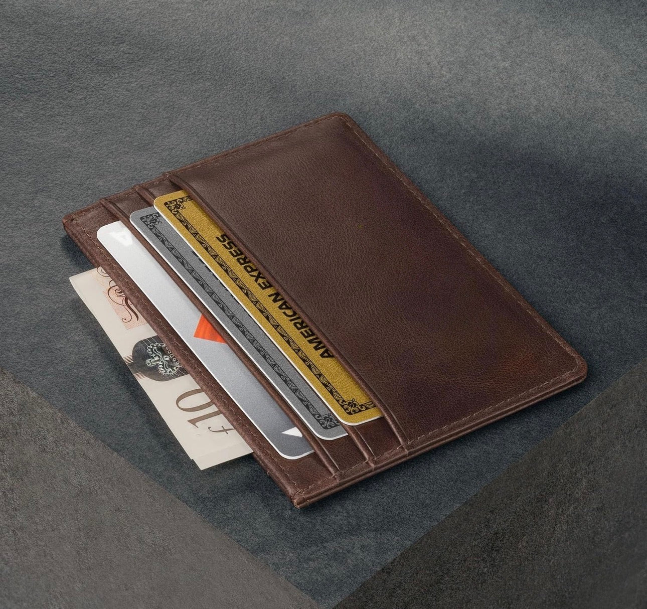 Serga Premium Pebble Leather Card Case