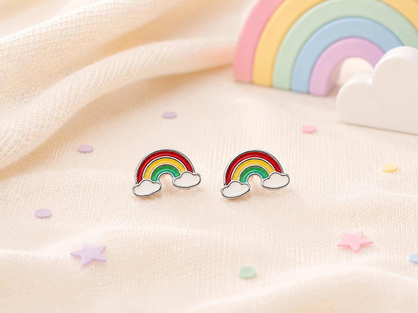 Playful & Hypoallergenic Kids Enamel Stud Earrings Collection