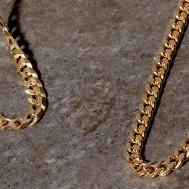 Minimalist Gold Over Sterling Silver Cuban Chain – 3mm Elegant Necklace