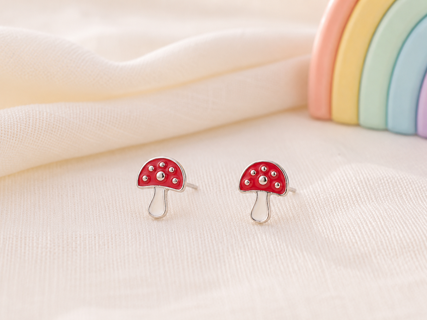 Playful & Hypoallergenic Kids Enamel Stud Earrings Collection