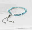 Elegant Blue CZ Round Cut Tennis Bracelet – Anti-Tarnish Protection
