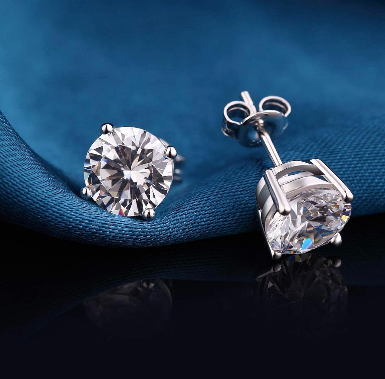 Moissanite Stud Earrings