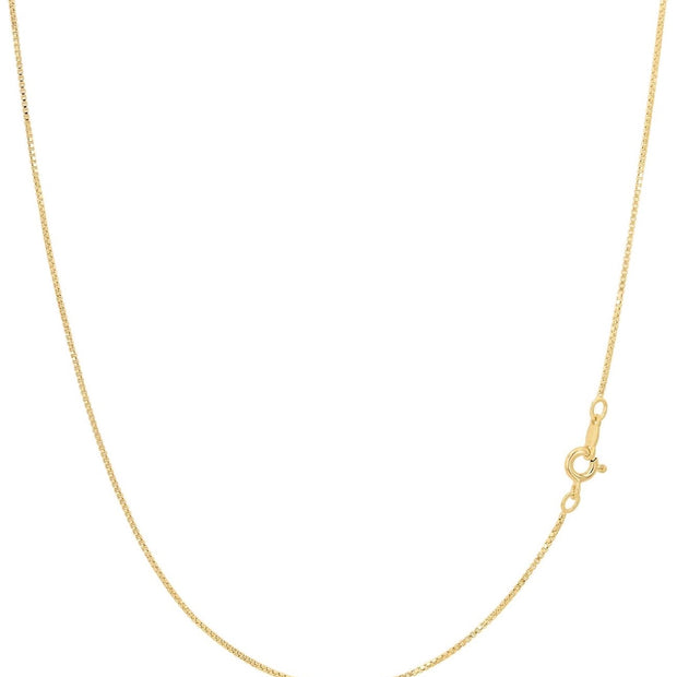 Classic 18K Gold over Sterling Silver Chain – Thin 0.8mm Elegant Necklace