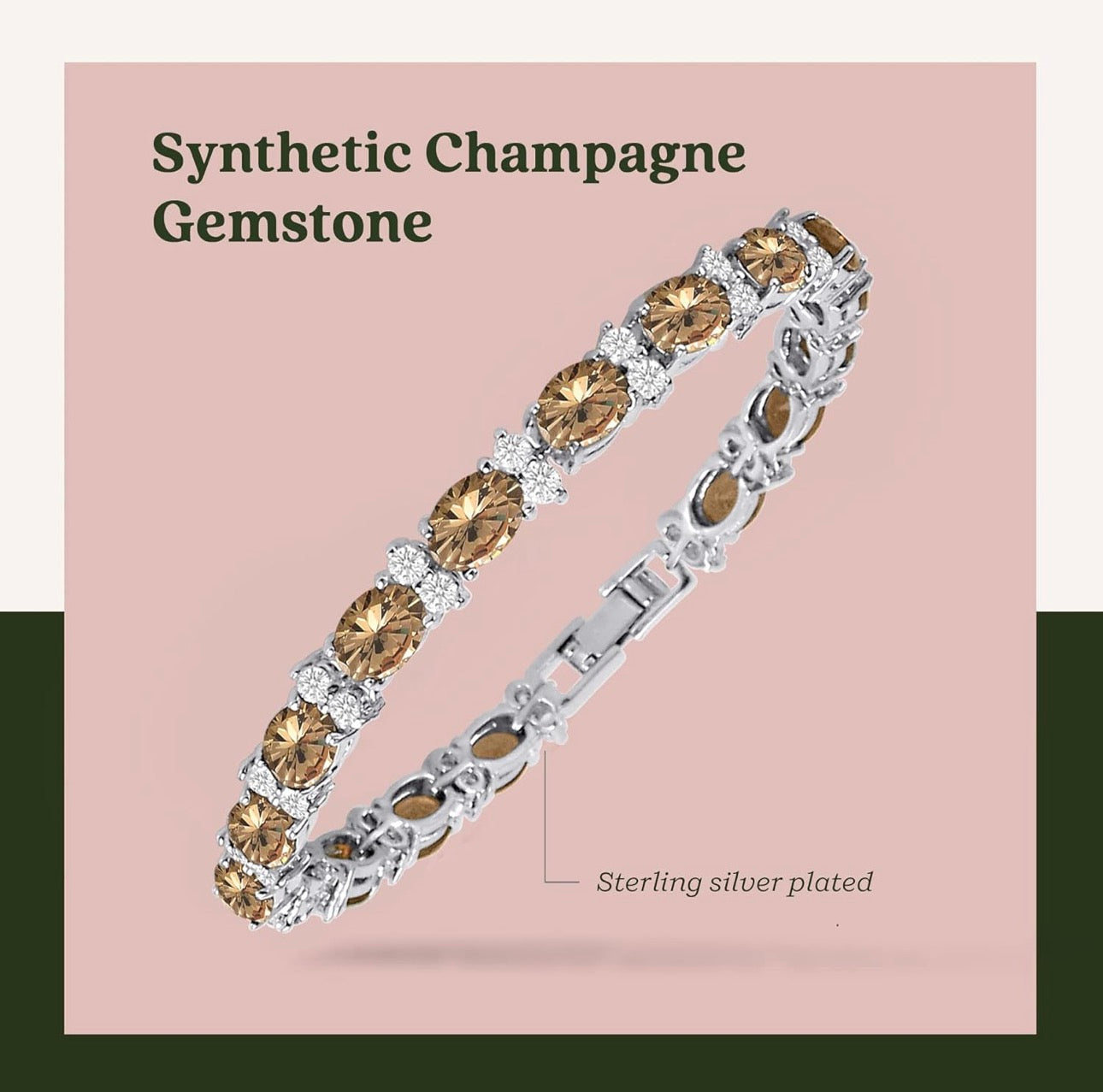Oval & Round CZ Tennis Bracelet