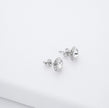 Elegant Crystal Halo Rhinestone Stud Earrings – 15mm