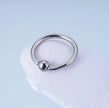20G Surgical Steel Captive Bead Ring – 10mm Silver Piercing Hoop
