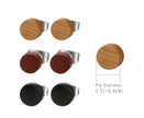 Minimalist Natural Wood Stud Earrings with Stainless Steel Post