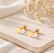 16G Gold Surgical Steel Stud – Minimalist Geometric Cartilage Piercing