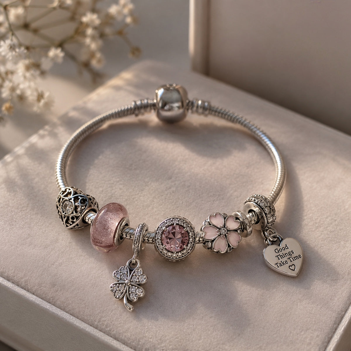Vintage Silver Charm Beads – Antique European Bracelet Charms & Pendants