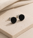 Minimalist Natural Wood Stud Earrings with Stainless Steel Post