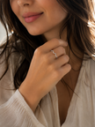 Classic 2mm Silver-Tone Stainless Steel Curved Wave Ring