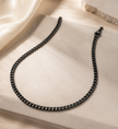 20 Inch Gunmetal Franco Chain – Premium Black Stainless Steel Jewelry