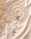 Crucifix Rosary Beads Necklace – Durable Stainless Steel Religious Jewelry