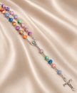 Colorful Polymer Clay Bead Rosary Necklace for Prayer or Fashion