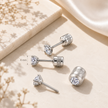 Surgical Steel Flat Back Stud Earrings – Cubic Zirconia Piercing Jewelry