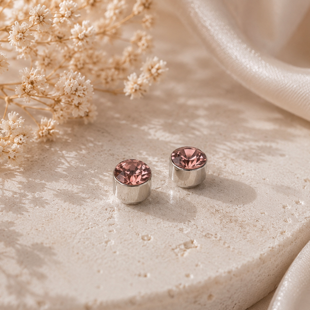 5mm Colorful Crystal Magnetic Studs – Non-Pierced Fake Earrings