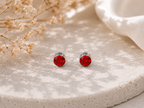 4mm Colorful Crystal Magnetic Studs – Non-Pierced Fake Earrings