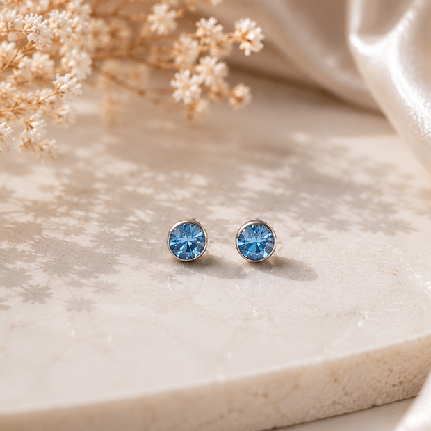 4mm Colorful Crystal Magnetic Studs – Non-Pierced Fake Earrings