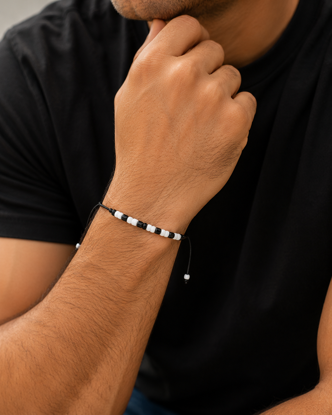 Morse Code Cancer Bracelet – Hidden Message Beaded Adjustable Cord