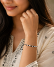Morse Code Cancer Bracelet – Hidden Message Beaded Adjustable Cord