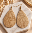 Boho Gold & White Earring Set – 5 Pairs of Teardrop Drops, Fringe Tassels & Studs