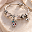 Artist Paint Palette & Brushes Dangle Charm – Colorful Crystal Charm