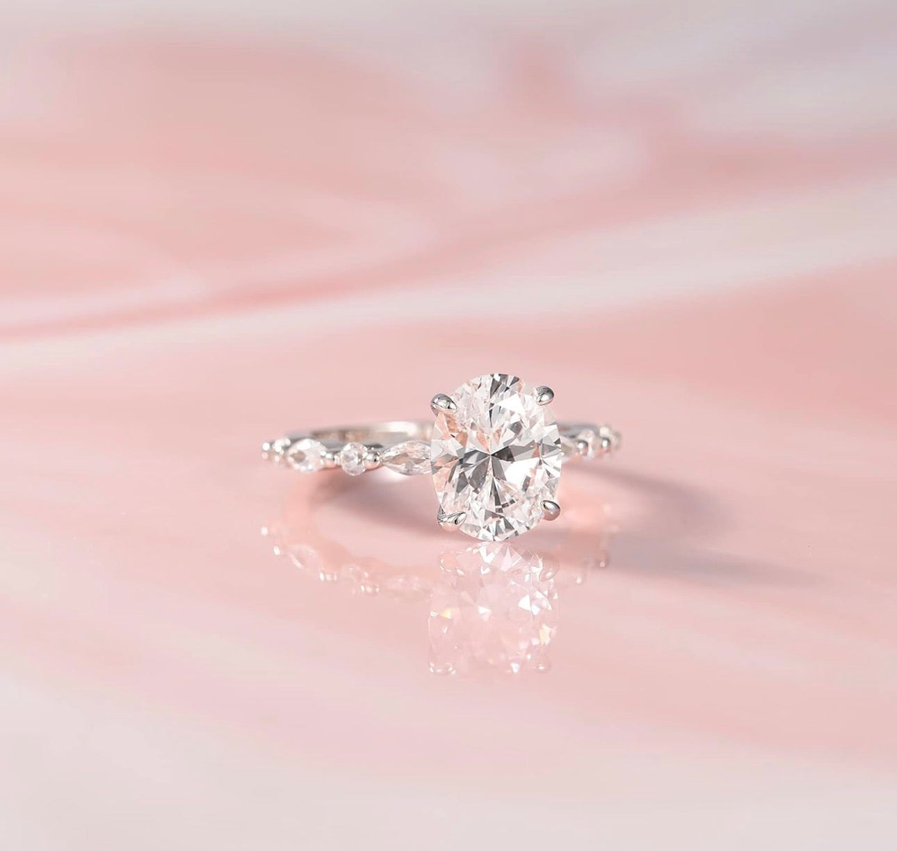 Sterling 925 Silver Engagement Ring