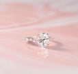 925 Sterling Silver Engagement Ring – Round Cut Solitaire Ring for Women