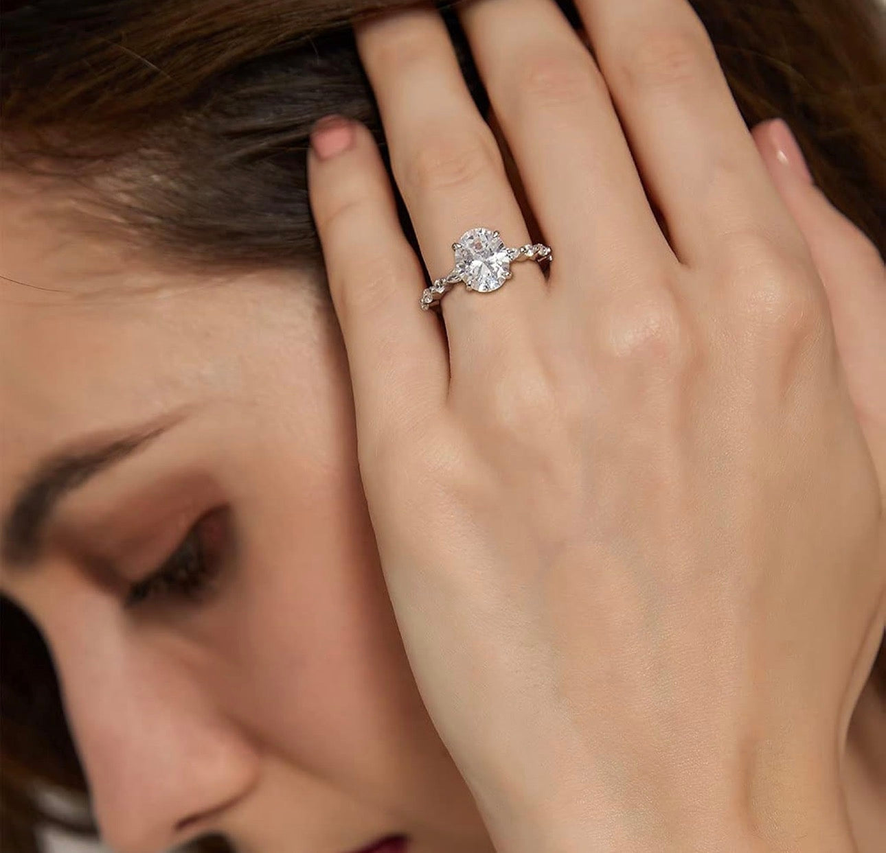 Sterling 925 Silver Engagement Ring