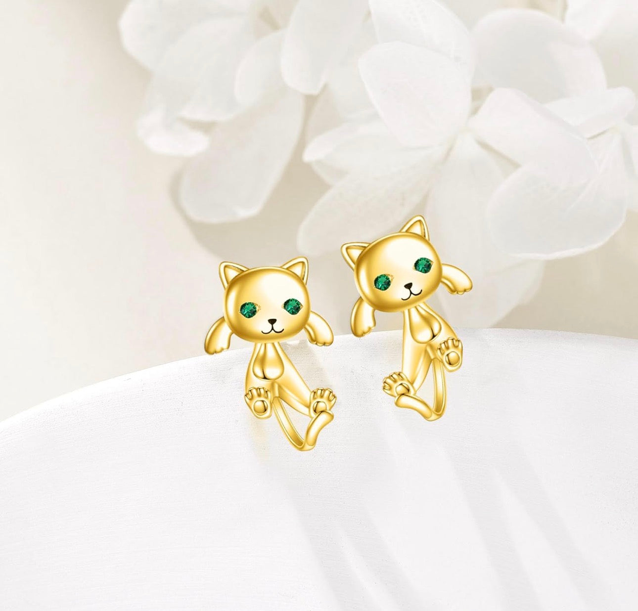 Cute Cat Stud Earrings